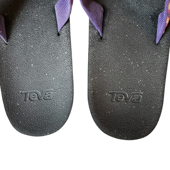 Teva ReFlip Flip Flop Sandals Retro Geometric Inperial Palaca Women's Sz 11 - Picture 3 of 8